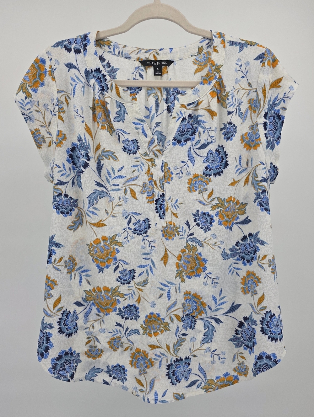 41 Hawthorn Morey Split Neck Floral Blouse | Size Large | NWOT